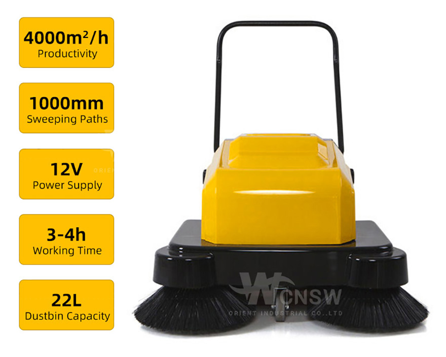 产品特点-P100A road sweeping machine