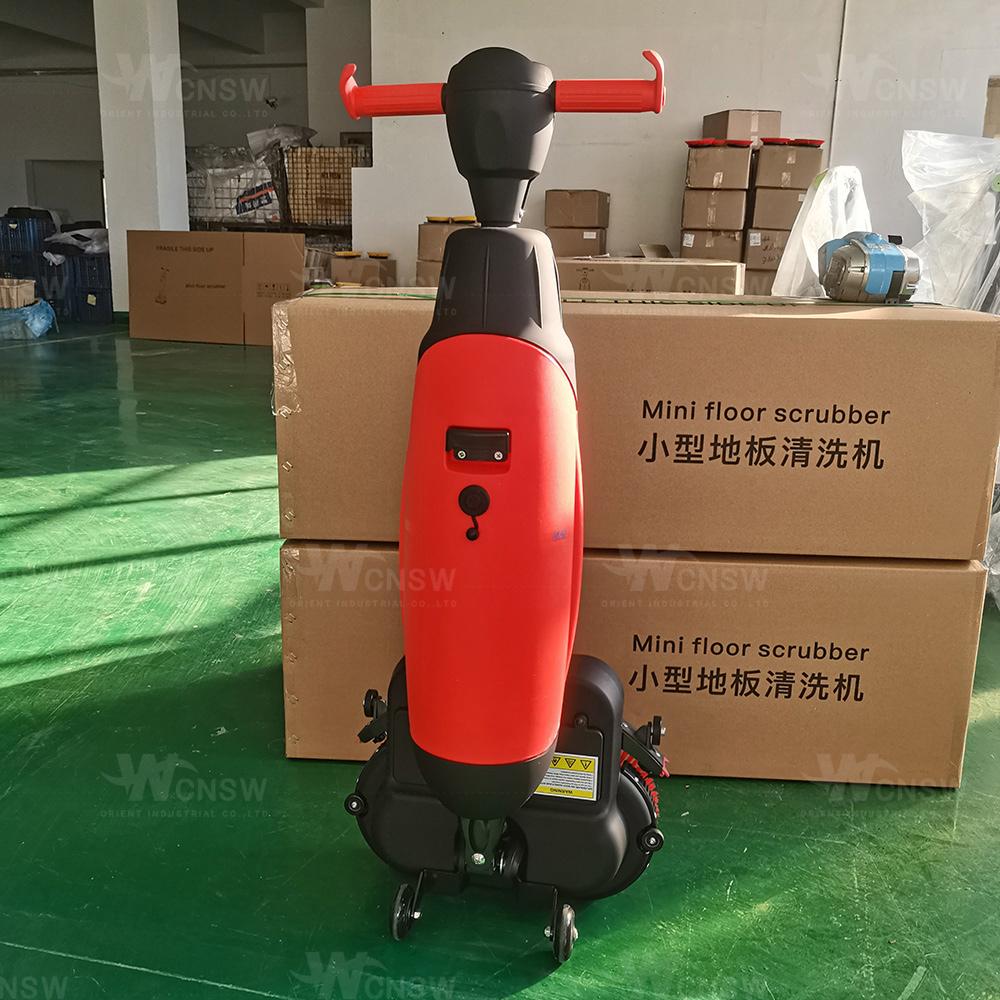 Walk Behind Lithium Battery Use Double Brush Floor Scrubber