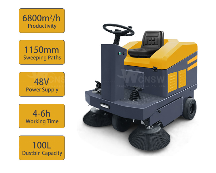 产品特点-C1150 electric floor sweeper