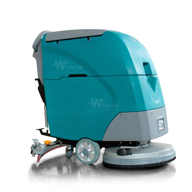 Efficiently Industrial Hand Push Battery Use Floor Scrubber 