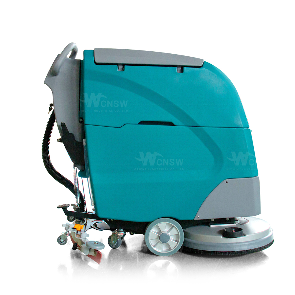 Walk Behind Battery Type Electric Compact Floor Scrubber Dryer Machines 