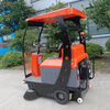 Semi-Enclosed Driving Type Electric Automatic Street Floor Cleaning Sweeper 