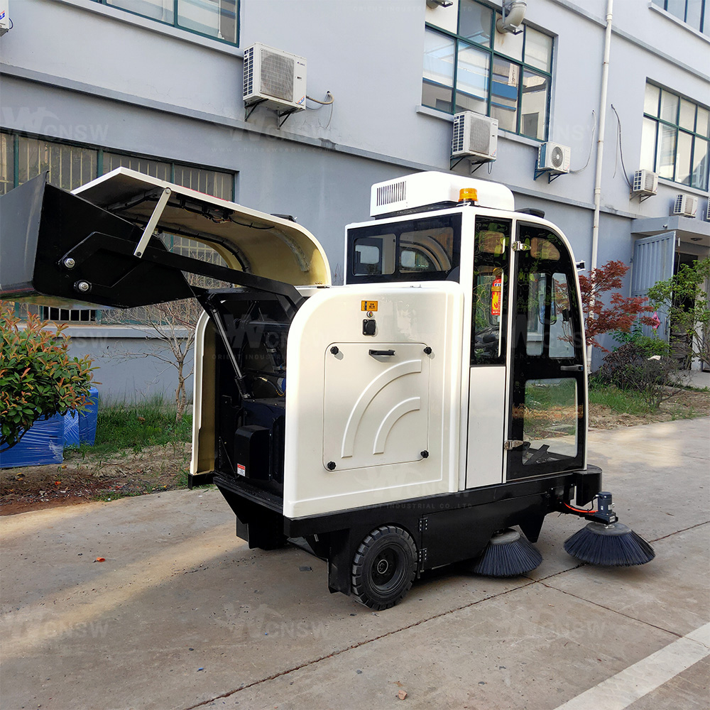 Heavy Duty Self-discharging Floor Sweeper with Optional Air Condition