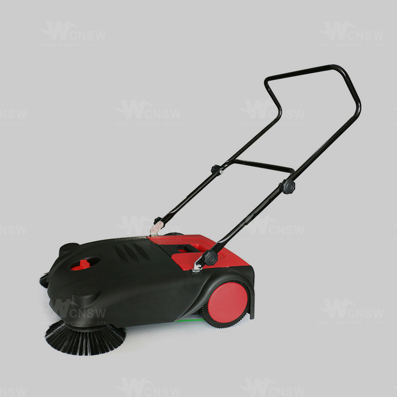 20L garbage box walk behind good capacity Manual Sweeper