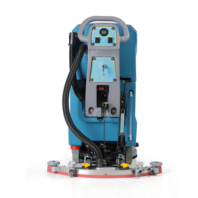 Walk Behind Electric Compact Floor Scrubber Dryer Machines cleaning brush electric