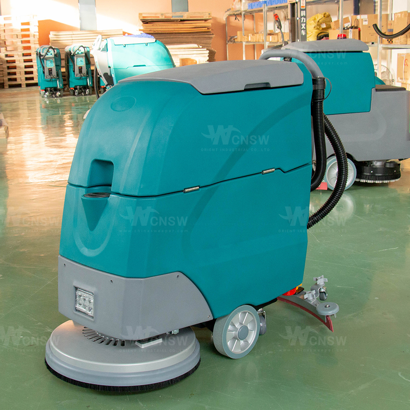Industrial Walk Behind Cement Floor Cleaning Scrubber Machine