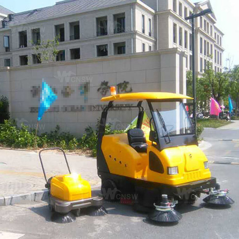 Driveway Vacuum Heavy Duty Dry And Wet Hotel Mechanical Sweeping Machine Road Sweeper 