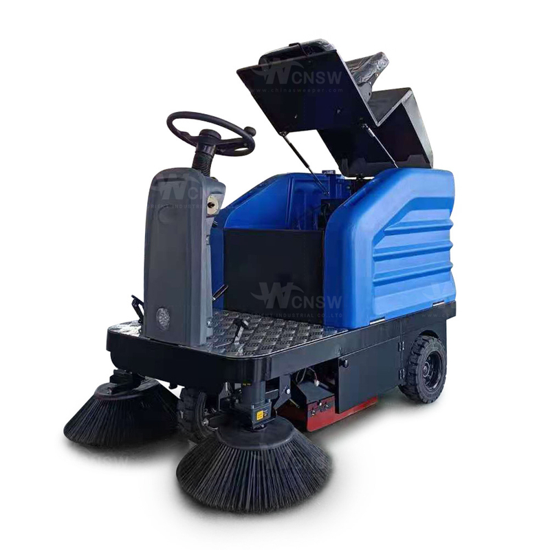 Compact Double Brushes Driveway Vacuum Sweeper