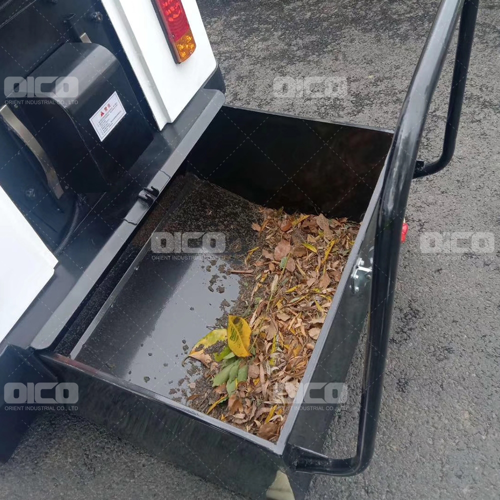 Enclosed cab Multi-purpose Discharging Heavy Duty Workshop street road hard floor sweeper 