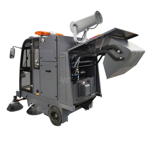 Commercial Parking Lot Road Sweeper with Fog Cannon And High Pressure Spray System