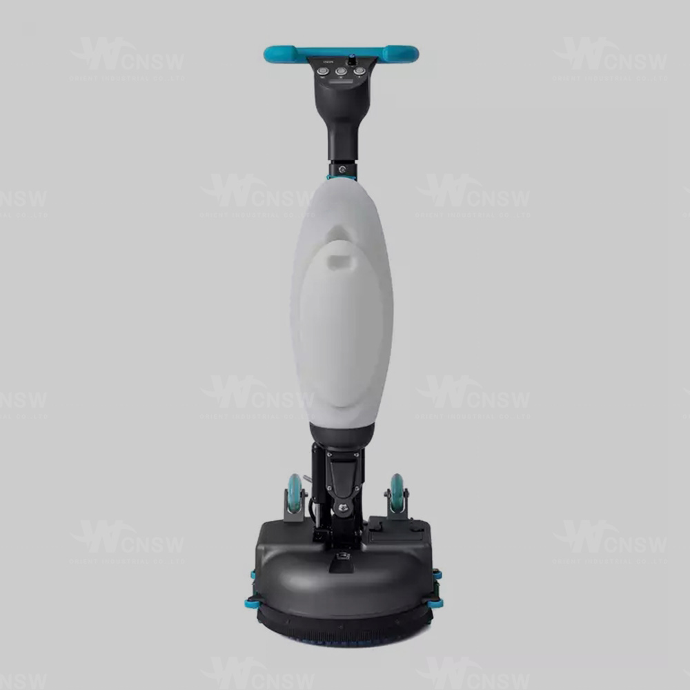  Hand Push 360 Degree Rotation Single Brush Mini Floor Scrubber