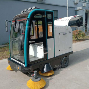 Enclosed Cab Compact Street Self-dumping Vacuum Road Floor Sweeper Truck