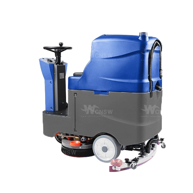 Automatic V80 Double Brush Hot Sale Battery Use Floor Scrubber