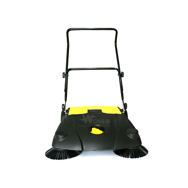 Industrial Hand Push Cordless Parking Lot Floor Cleaning Sweeper 