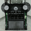 Floor cleaning machine for apartment battery sweeper
