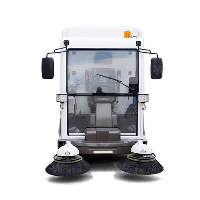 S2000 Heavy Duty Enclosed Cab Industrial Street Road Sweeper Truck