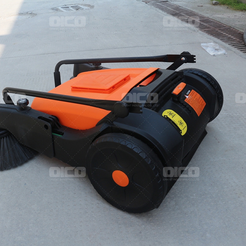 Walk-behind Outdoor Industrial Floor Cleaning Sweeper