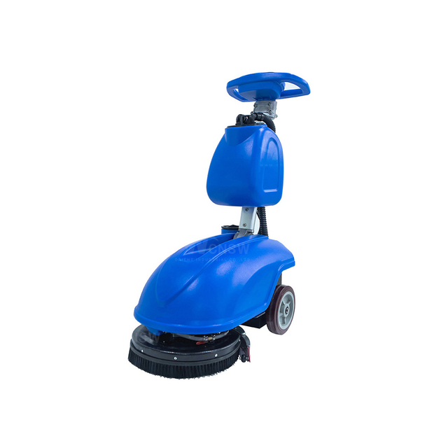 Hand-Push Foldable Battery Use Home Floor Cleaning Scrubber