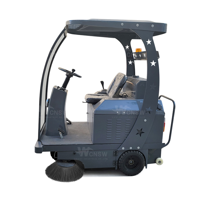 Electric Powered Floor Sweeper parking cleaning machine