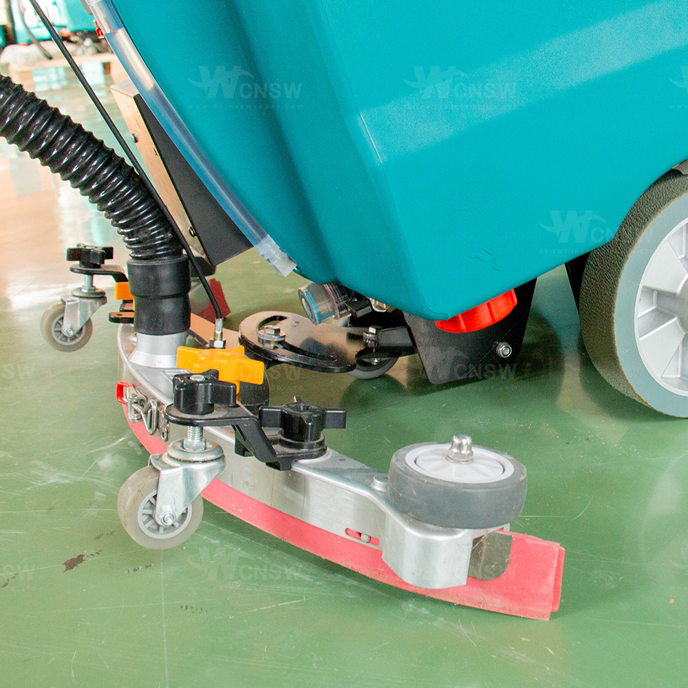 Battery Powered Small Kitchen Walk Behind Shop Floor Scrubber Dryer Machines