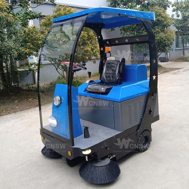 Driving-type Semi-closed electric road sweeper street Sweeper