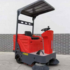 Compact Double Brushes Driveway Vacuum Sweeper