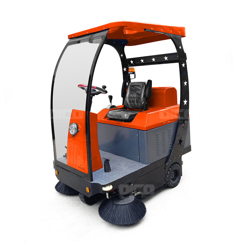 Semi-Enclosed Automatic Park Lot Vacuum Cleaner Battery Sweeper