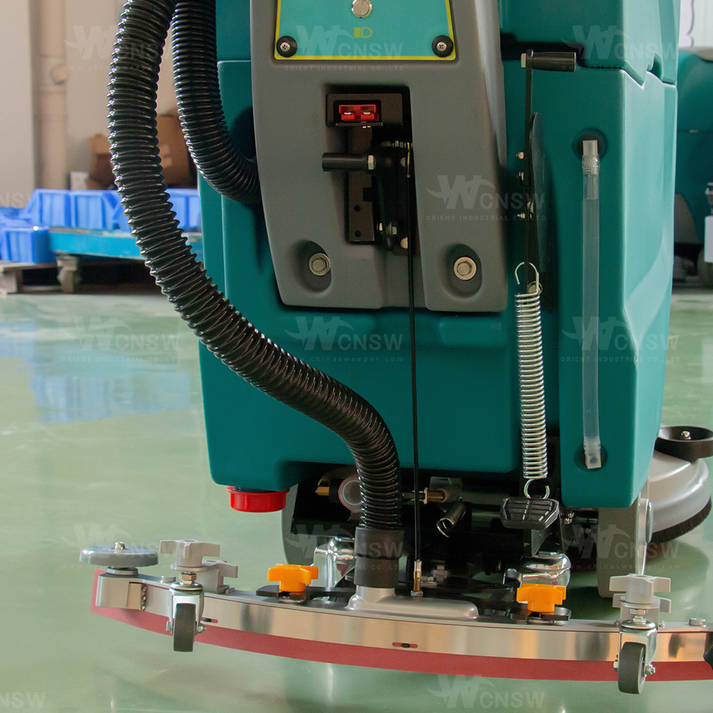 Industrial Walk Behind Cement Floor Cleaning Scrubber Machine