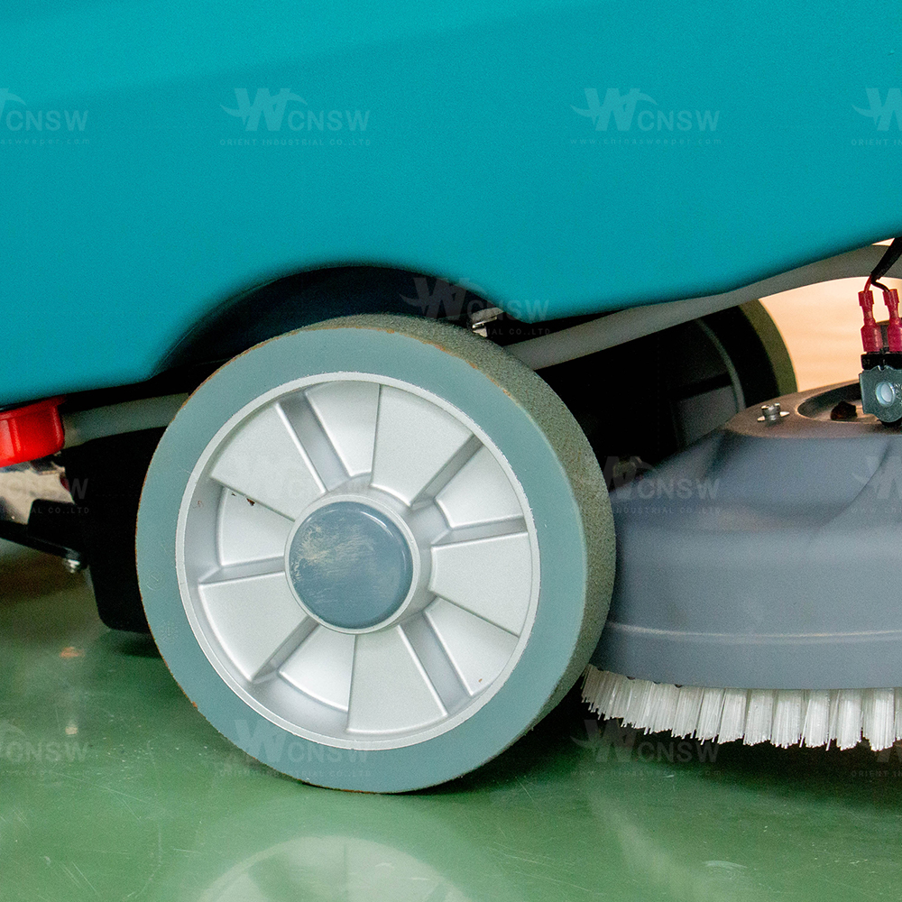 Battery Powered Small Kitchen Walk Behind Shop Floor Scrubber Dryer Machines