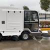 Heavy Duty Enclosed Cab Industrial Suck Street Workshop Vacuum Road Floor Sweeper 