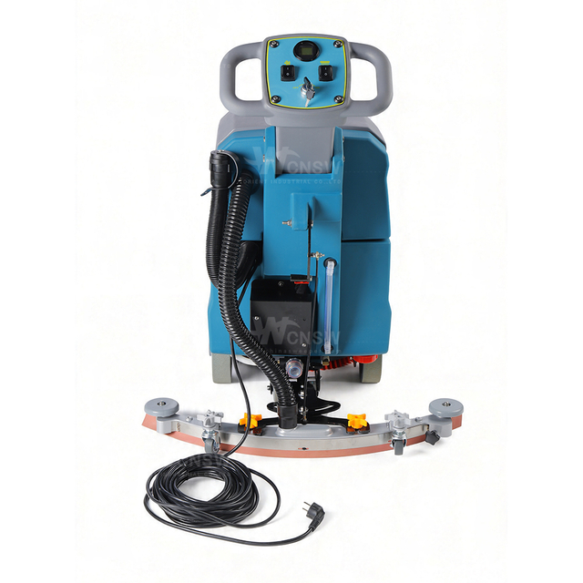 Hand-Push Foldable Mini Single-brush Floor Scrubber Machine Good Cost