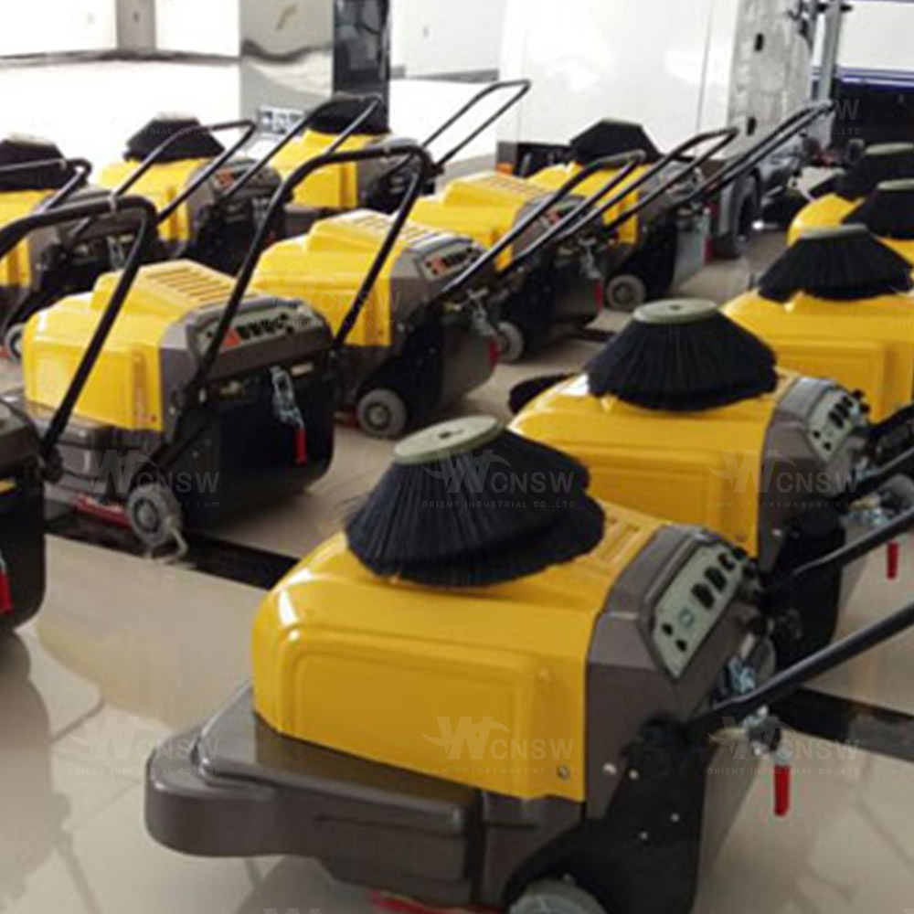 Hand Push Electric Manual Low Price Industrial Floor Cleaning Road Sweeper 