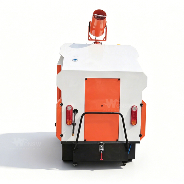 Powered yard sweeper Professional Enclosed cab Leaves Collection Machine Cleaning Sweeper