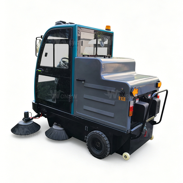 Dry And Wet Hospital Ride-on Vacuum Road Floor Sweeper
