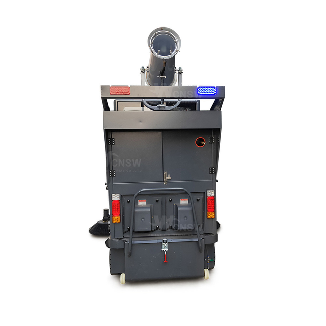 Truck mounted sweeperHigh Pressure Industrial Fog Cannon Electric Road Sweeper Can Do Sterilization