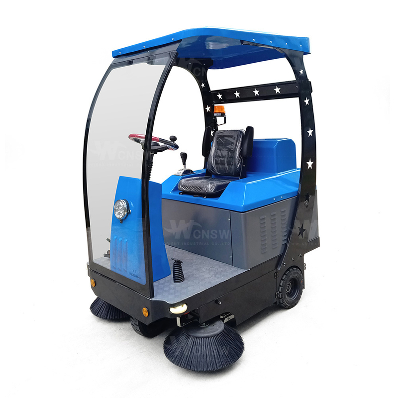 Semi-closed Electric Floor Sweeper with Front Windscreen