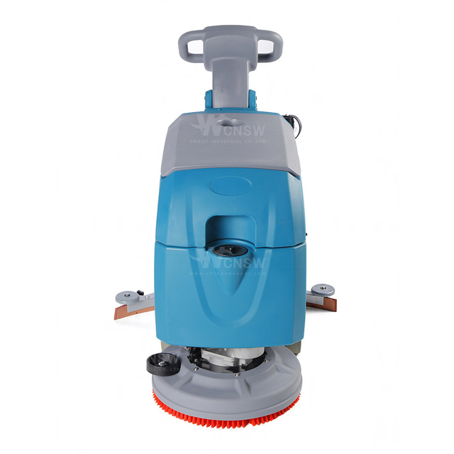 Hand-Push Foldable Small Area Floor Cleaning Scrubber Machine