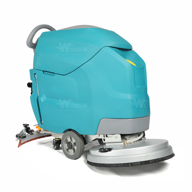 Concrete floor scrubbers Industrial Use Single Brush Cement Floor Scrubber Machine