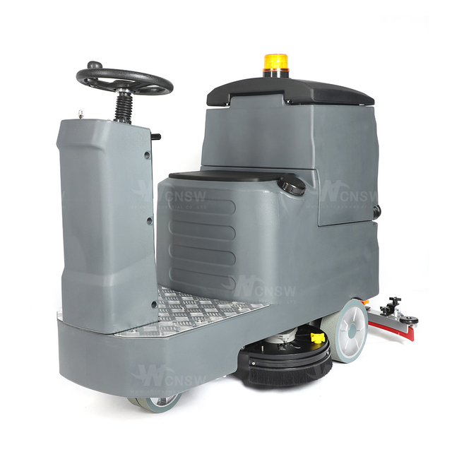 Battery type floor scrubber