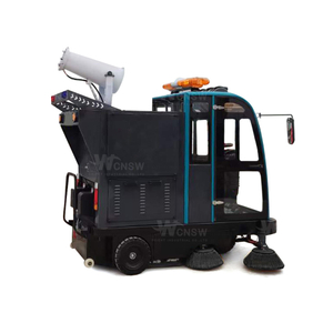 High Pressure Fog Cannon Electric Street Vacuum Sweeping Cleaning Floor Road Sweeper