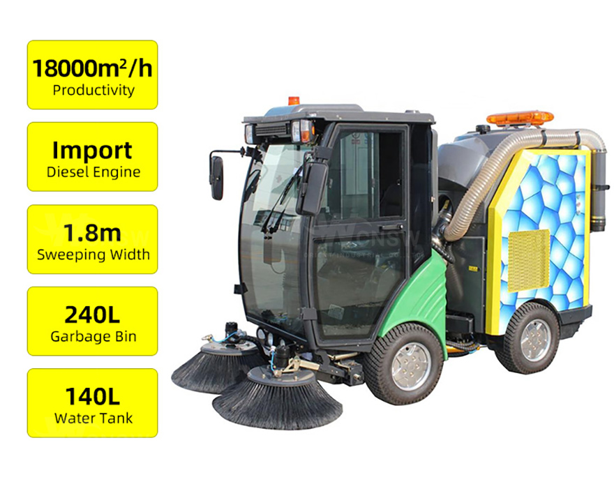 产品特点-5021 driveway sweeping machine