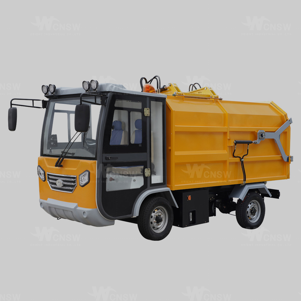 High Power Battery Use Side Load Waste Collection Vehicle