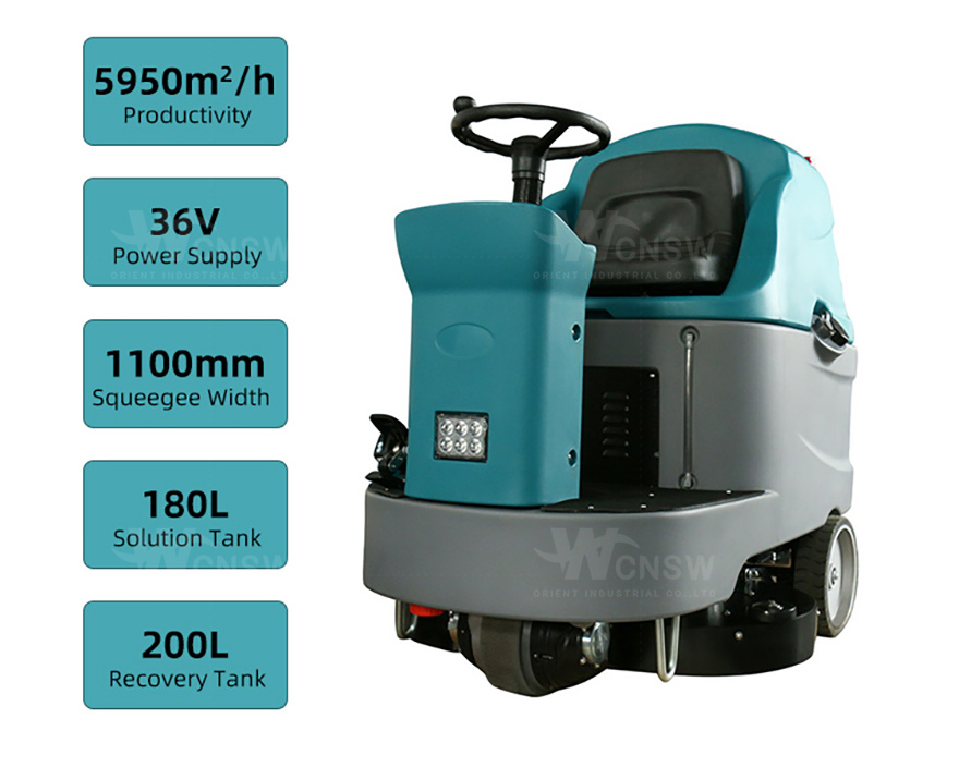 V8 scrubber floor cleaning machine