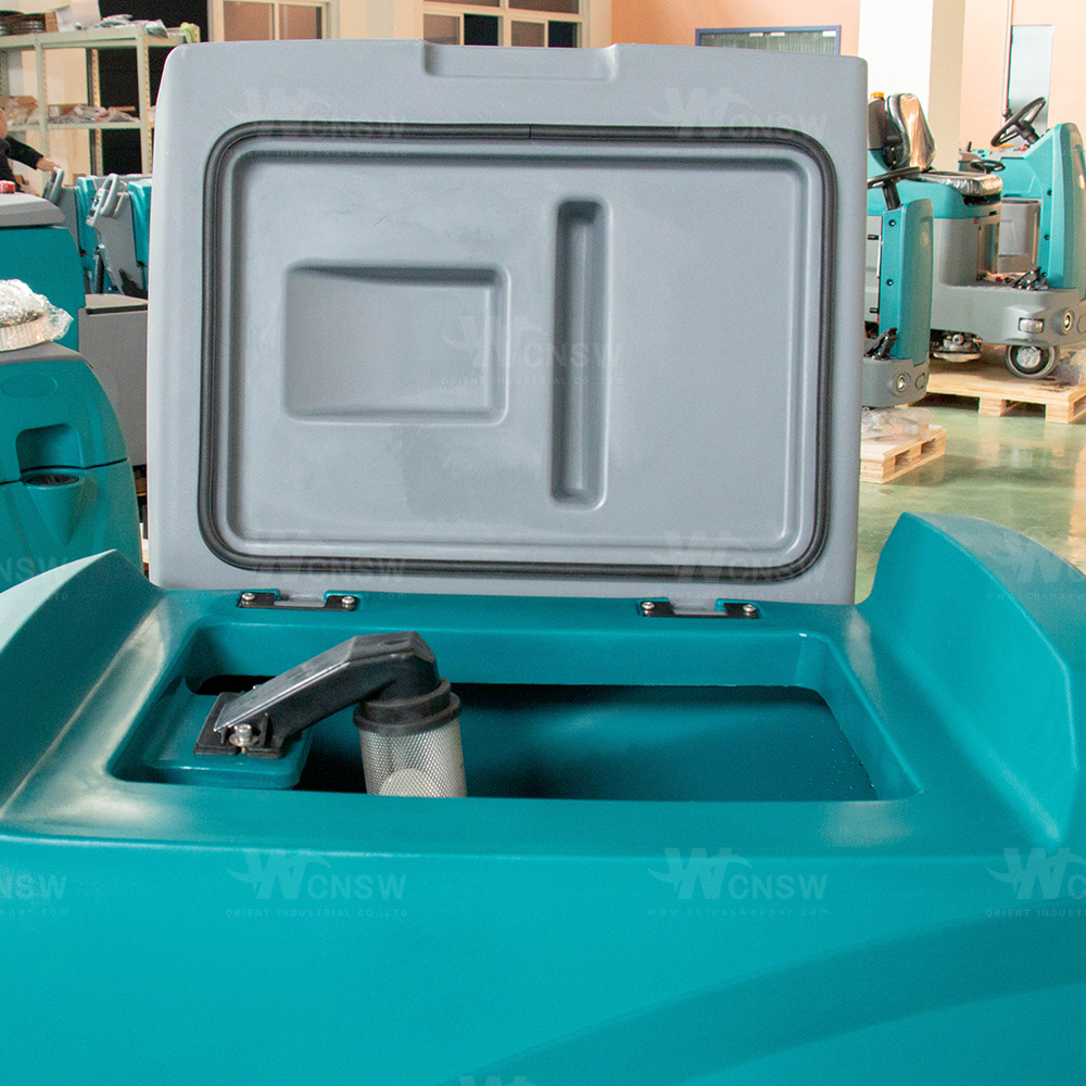 Industrial Walk Behind Cement Floor Cleaning Scrubber Machine